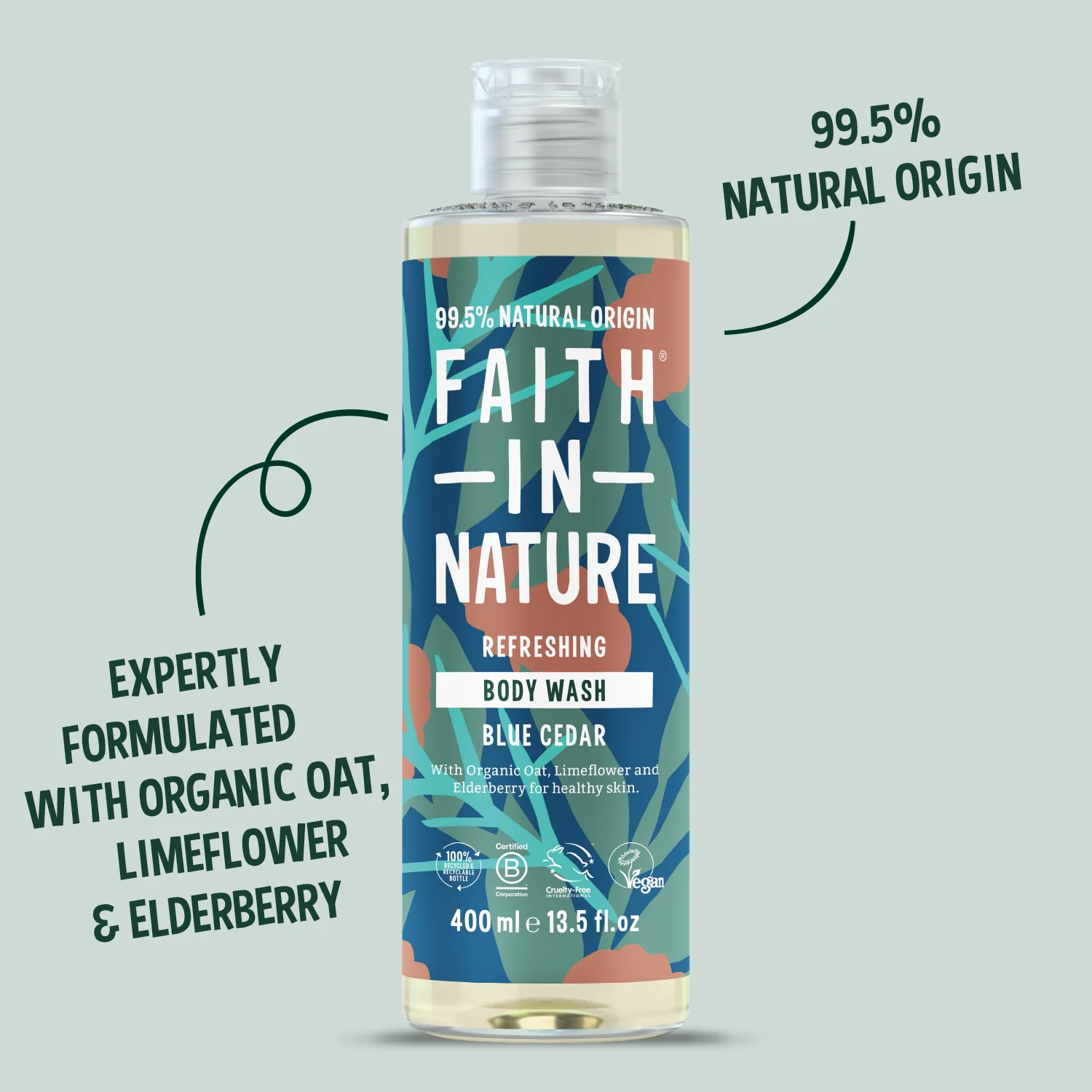 Blue Cedar Body Wash - 400ml - Image 3