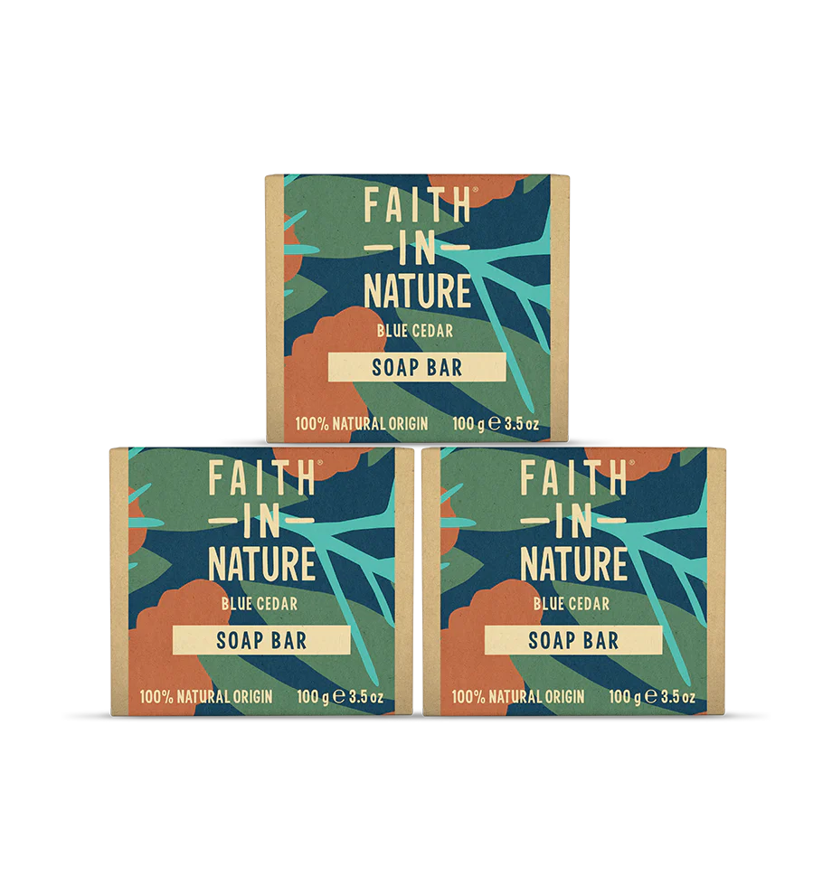 3 x Blue Cedar Soap Bars