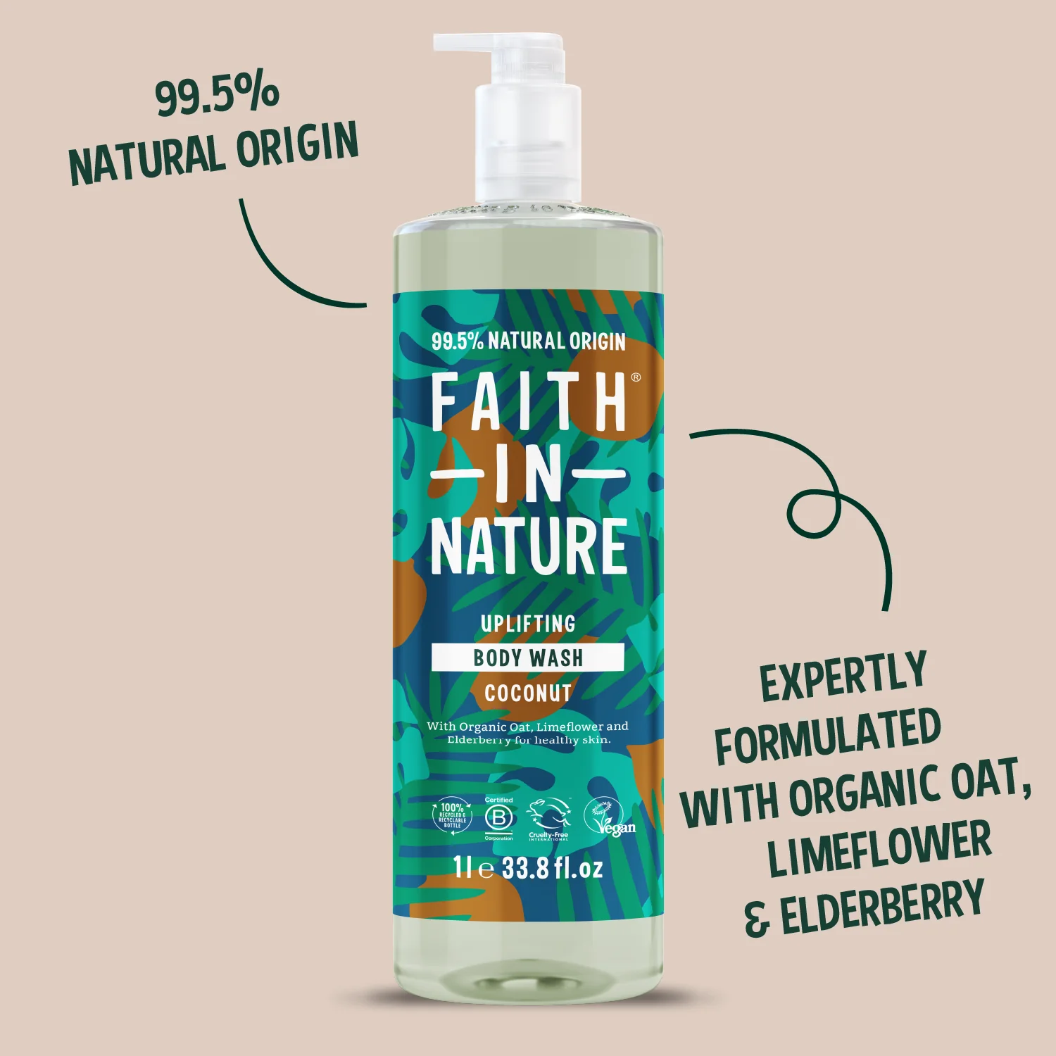 Coconut Body Wash - 1L - Image 3