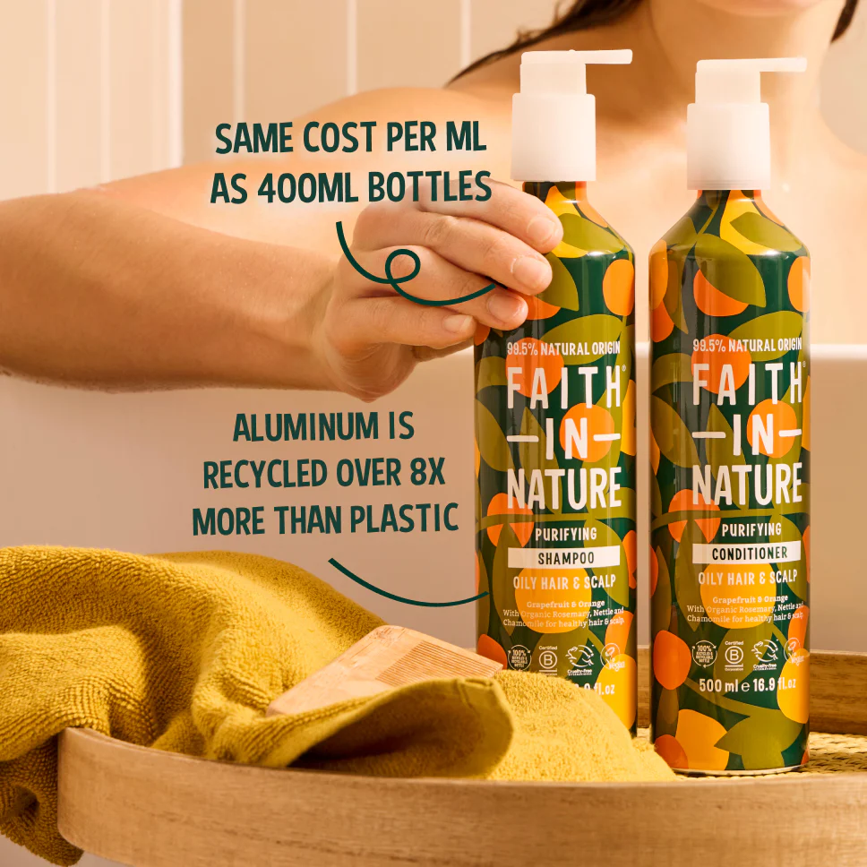 Grapefruit & Orange Shampoo - 500ml Aluminium - Image 3