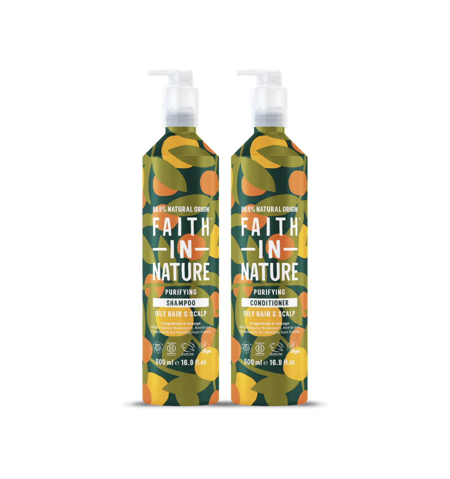 Grapefruit & Orange Shampoo and Conditioner Set - 500ml Aluminium