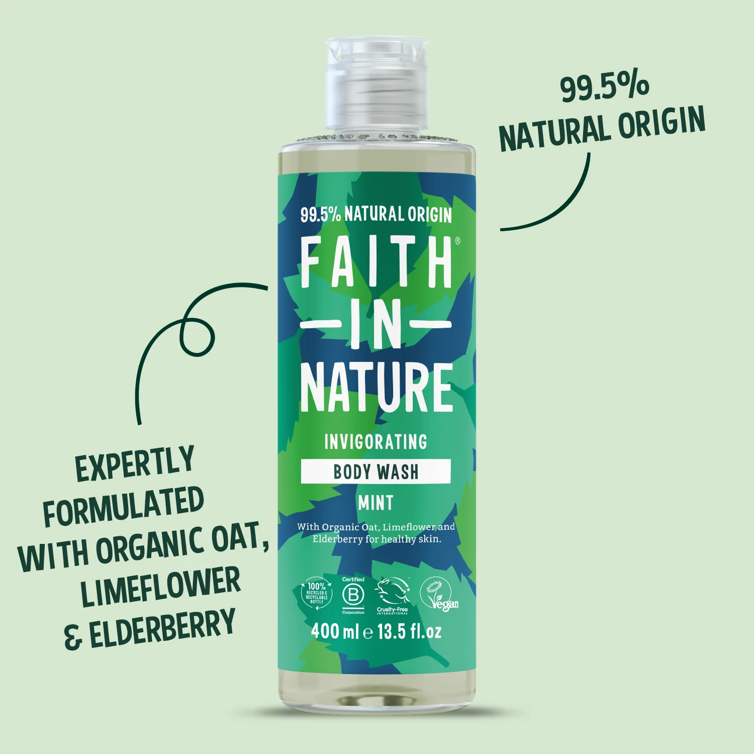 Mint Body Wash - 400ml - Image 3