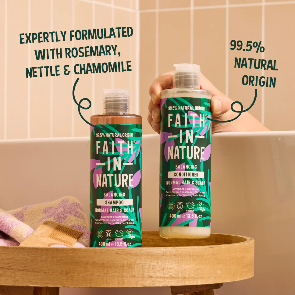 Lavender & Geranium Shampoo & Conditioner Set - Image 3