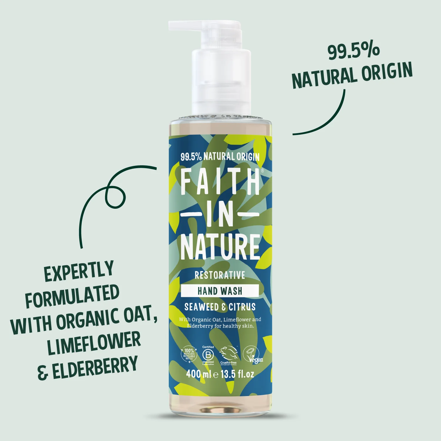 Seaweed & Citrus Hand Wash - 400ml - Image 3