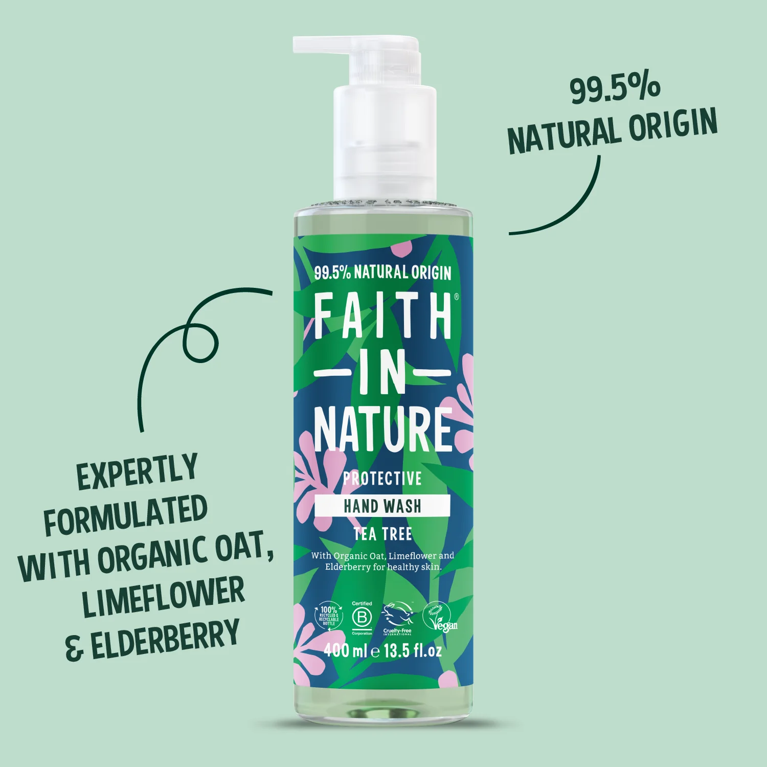Tea Tree Hand Wash - 400ml - Image 3