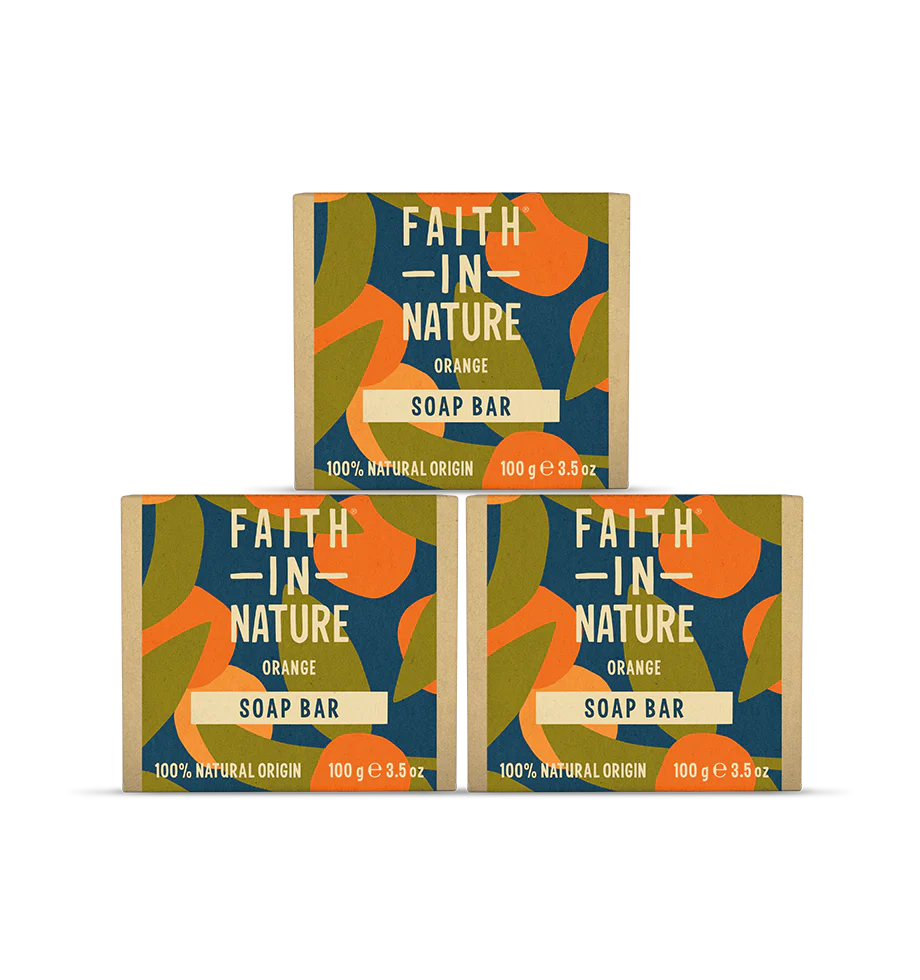 3 x Orange Soap Bars