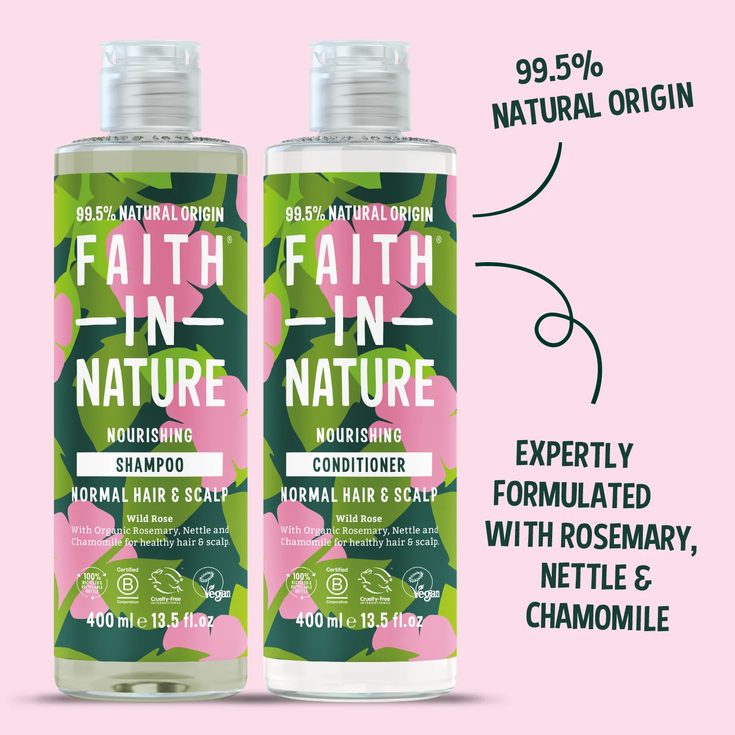 Wild Rose Shampoo & Conditioner Set - Image 2